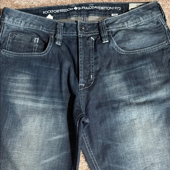 Buffalo David Bitton Men's Deep Indigo Jeans#068 - Picture 7 of 13